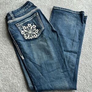 Rock and Roll Cowgirl Mid Rise Jeans Bootcut